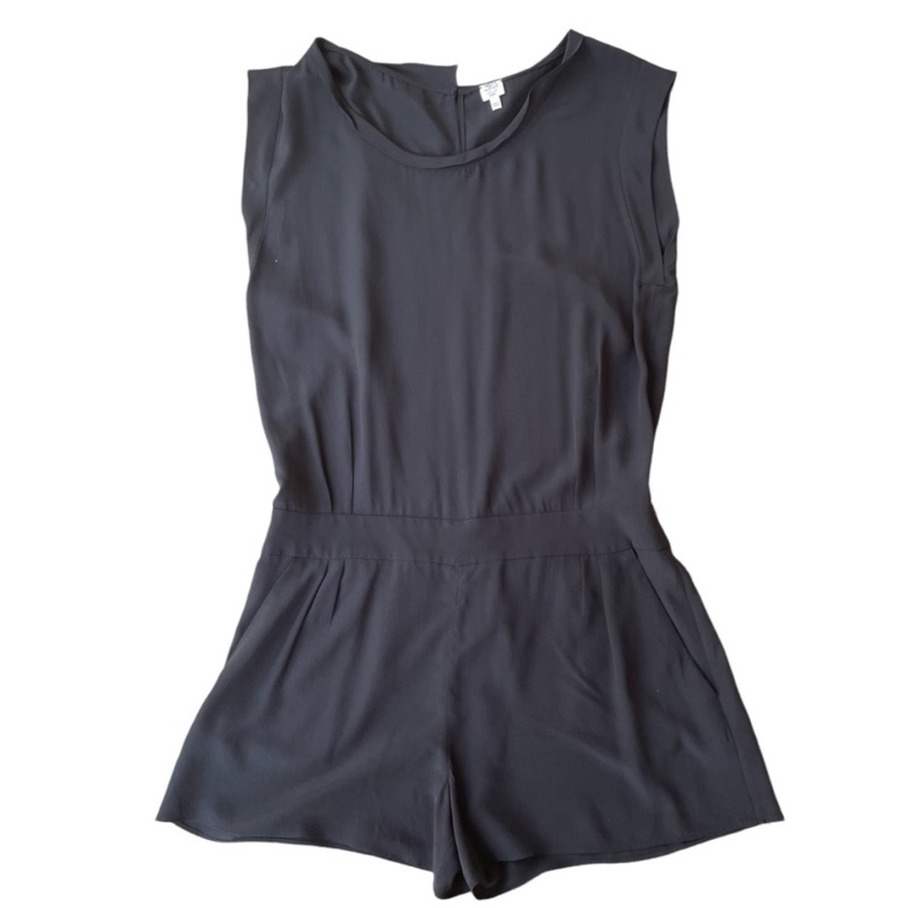 Wilfred 100% Silk Romper – Black –